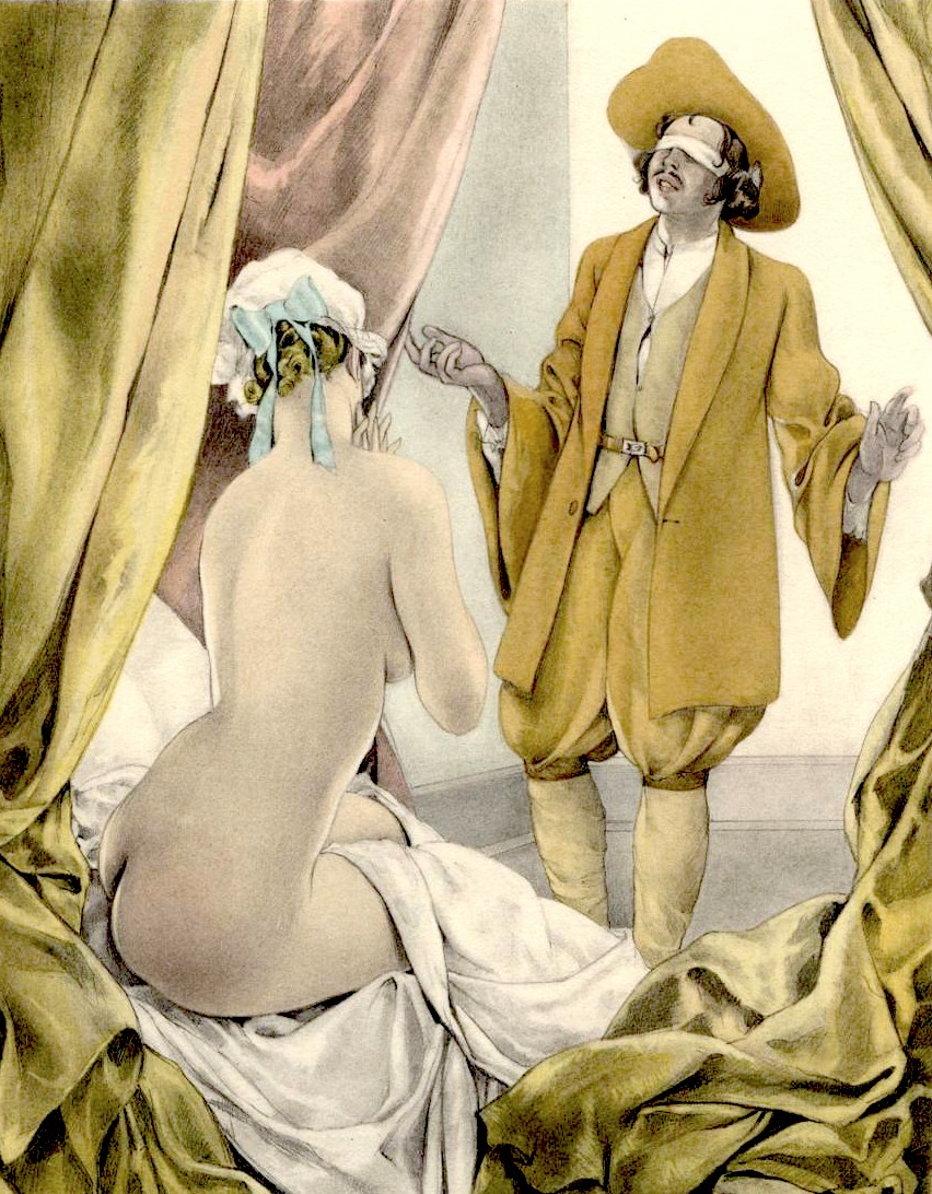 Lovers From La Fontaine by Umberto Brunelleschi